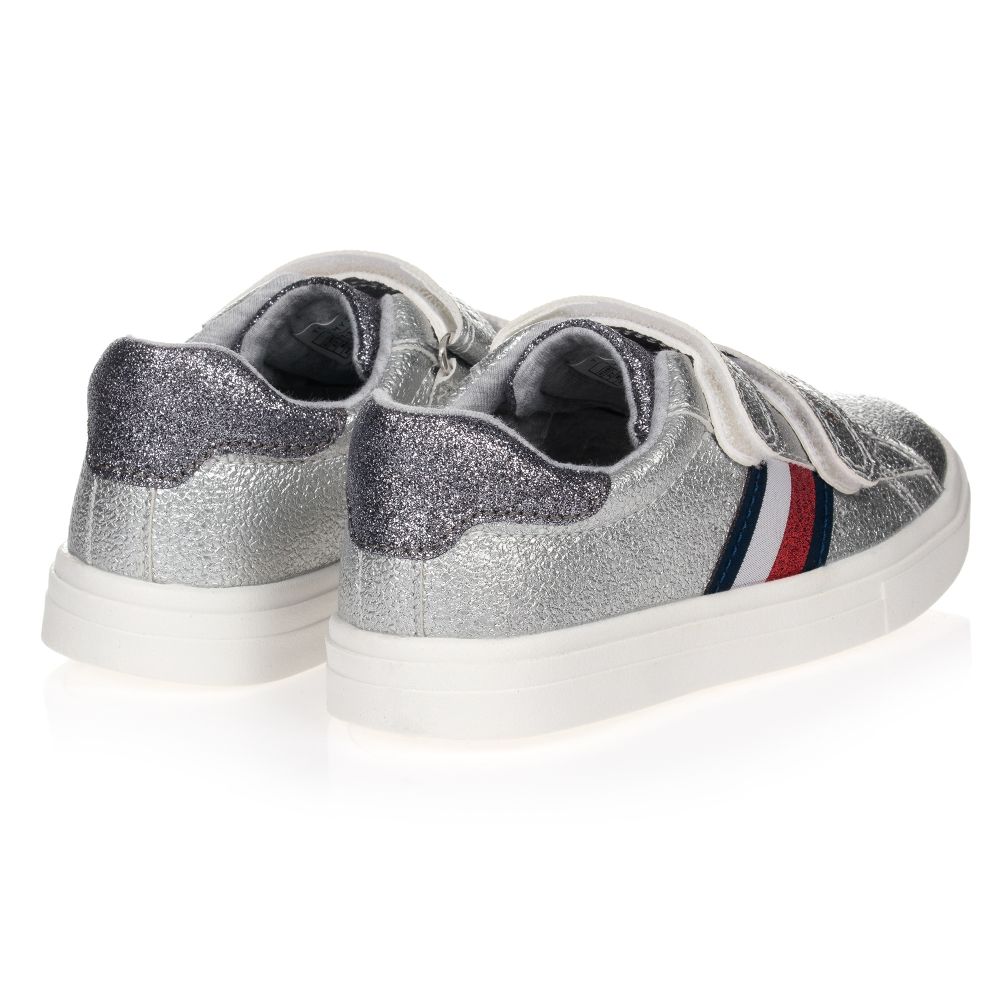 Tommy hilfiger sneakers silver on sale
