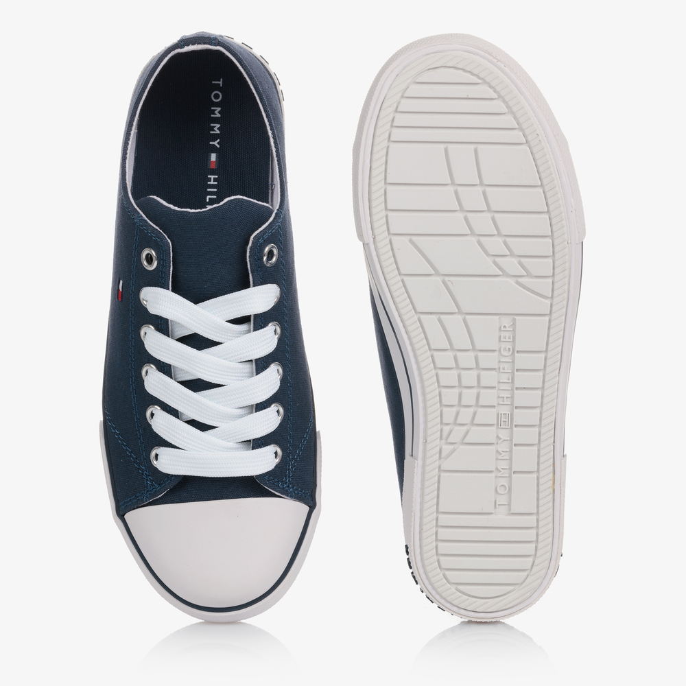 Tommy Hilfiger-Синие парусиновые кроссовки для подростков | Childrensalon Outlet