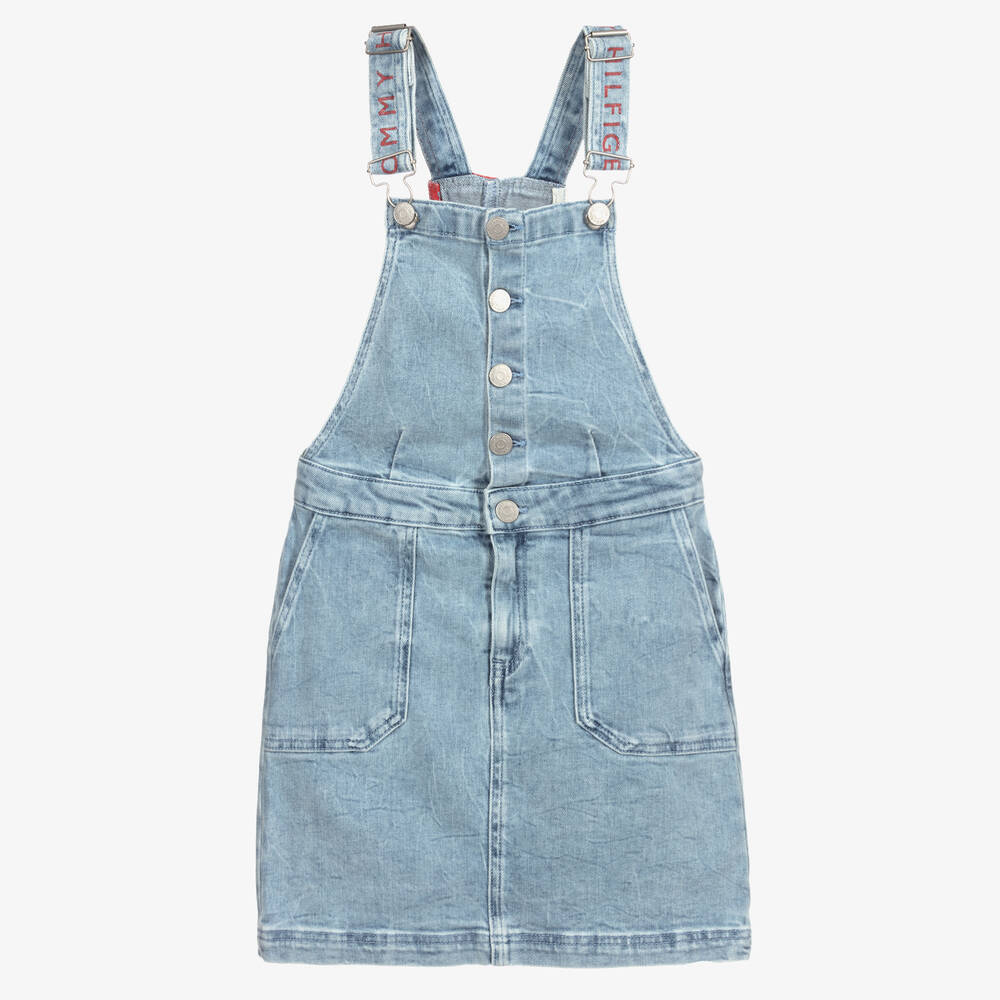 Teen Blue Denim Dungaree Dress