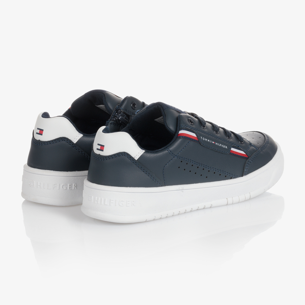 Tommy Hilfiger-Teen Blue Lace-Up Trainers | Childrensalon Outlet
