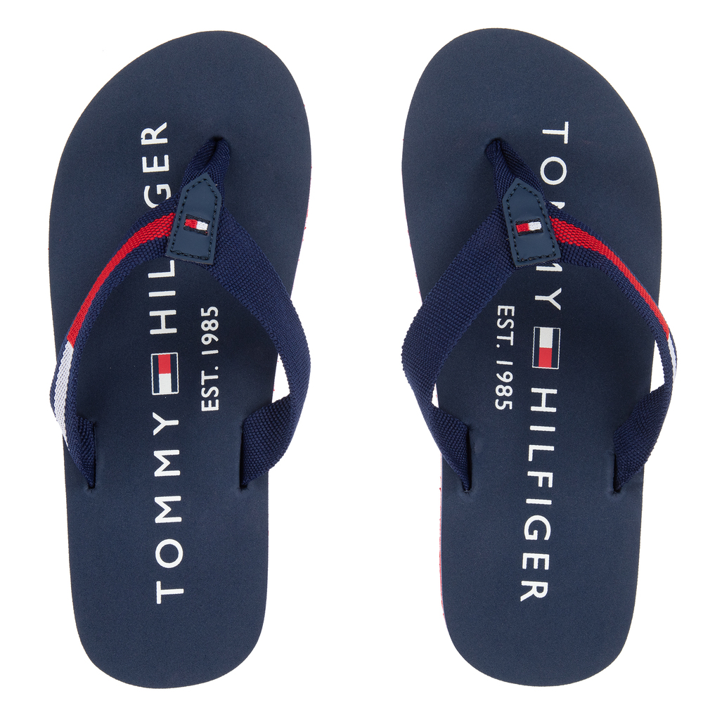 Tommy Hilfiger - Blaue Teen Flip-Flops | Childrensalon