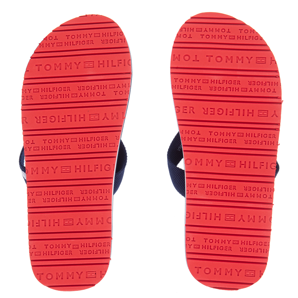 Tommy Hilfiger-Teen Blue Logo Flip Flops | Childrensalon Outlet