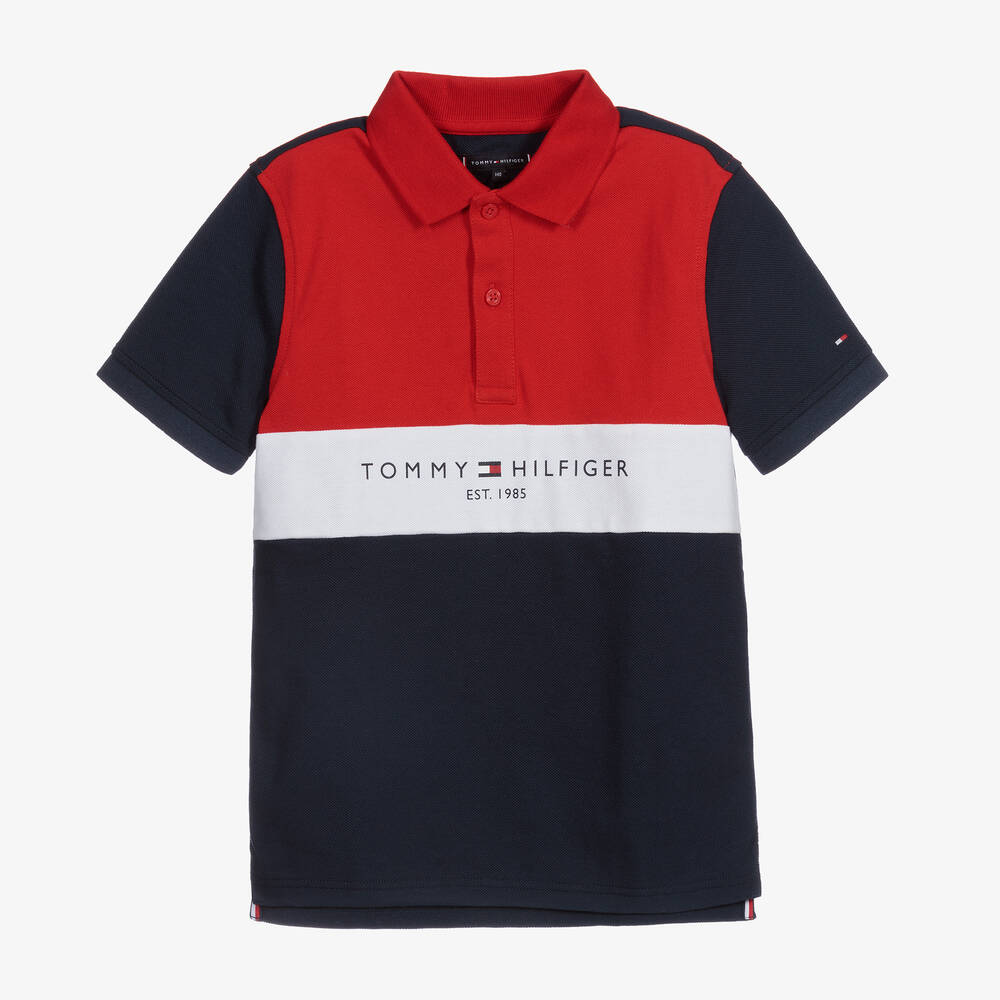 Tommy Hilfiger - Teen Blue Logo Polo Shirt | Childrensalon