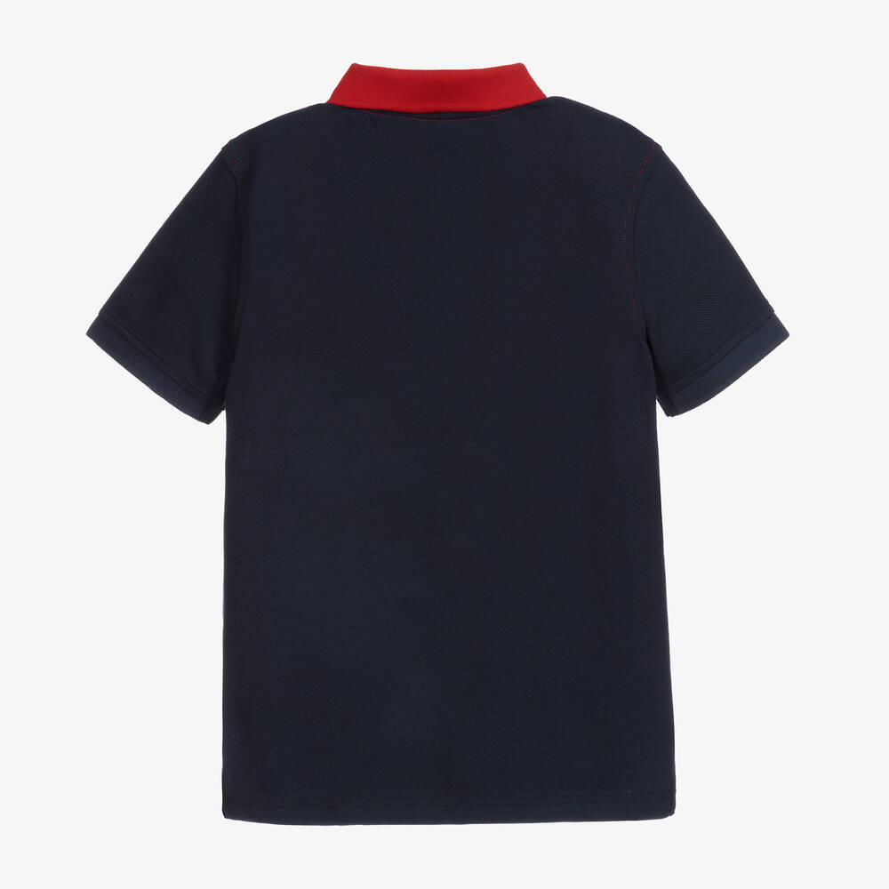 Tommy Hilfiger-Teen Blue Logo Polo Shirt | Childrensalon Outlet