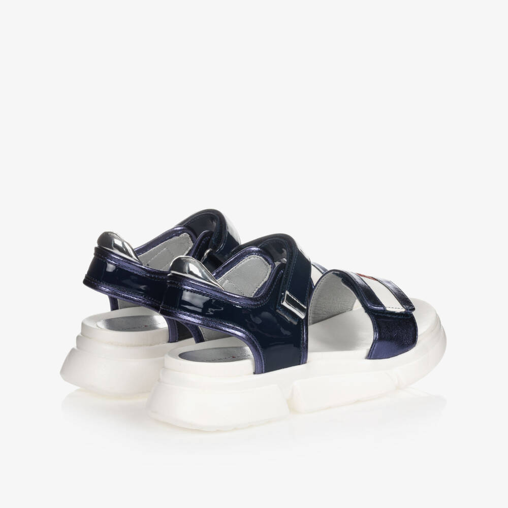 Tommy Hilfiger-Teen Blue Logo Sandals | Childrensalon Outlet