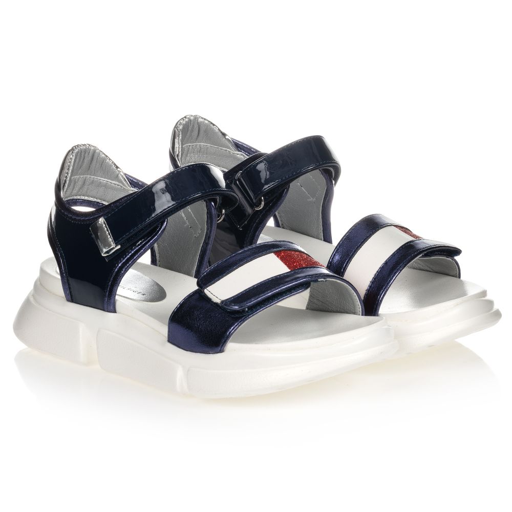 Tommy Hilfiger - Sandales bleues Ado | Childrensalon