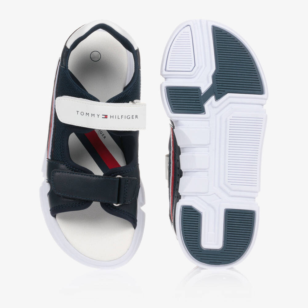 Tommy Hilfiger-Teen Blue Multi Strap Sandals | Childrensalon Outlet