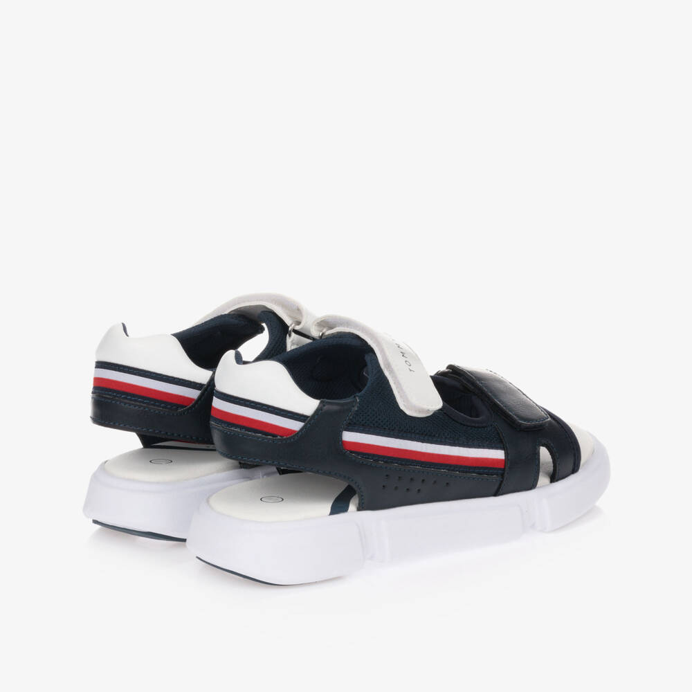 Tommy Hilfiger-Teen Blue Multi Strap Sandals | Childrensalon Outlet