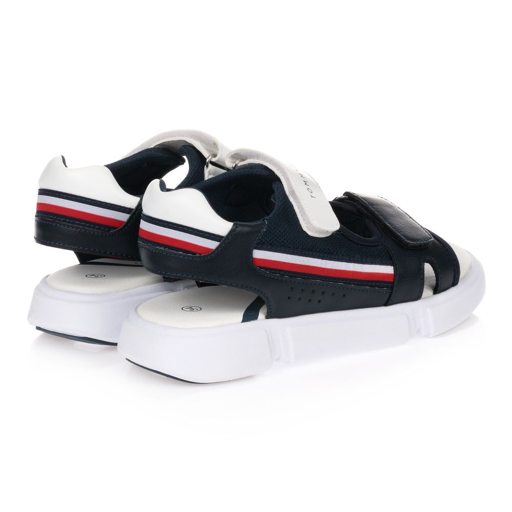 Tommy Hilfiger-Teen Blue Multi Strap Sandals | Childrensalon Outlet