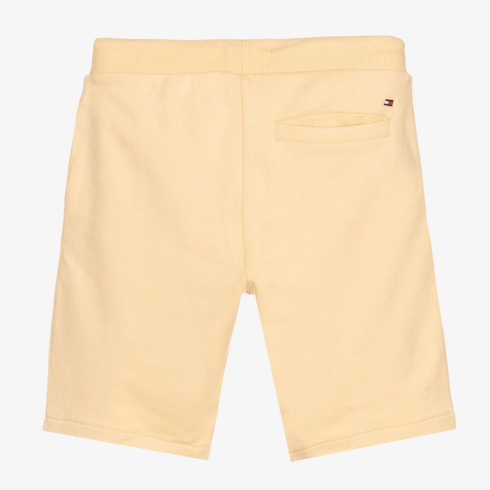 Tommy Hilfiger-شورت تينز ولادي قطن عضوي لون بيج | Childrensalon Outlet