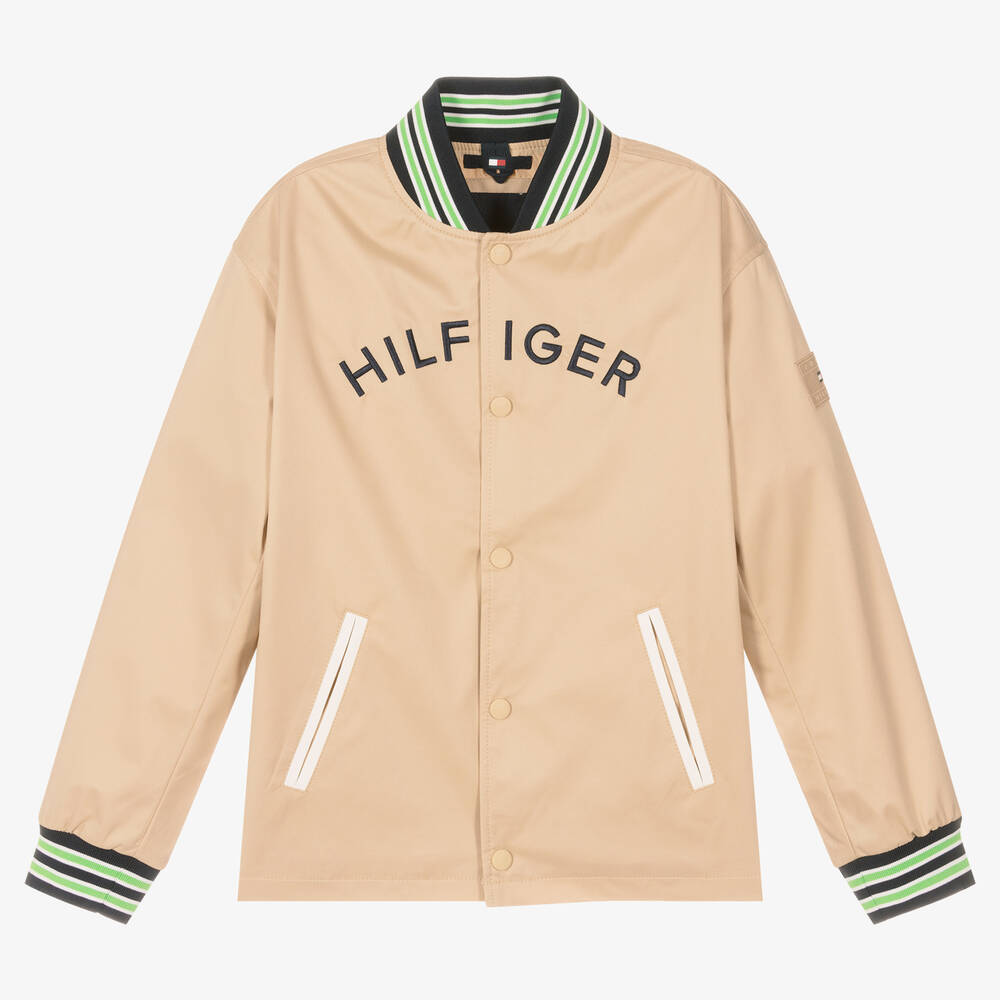 Tommy Hilfiger - Beige Teen Bomberjacke für Jungen | Childrensalon