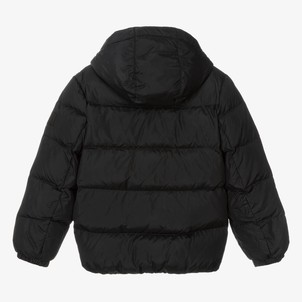 Tommy Hilfiger-Teen Boys Black Down Padded Jacket | Childrensalon Outlet