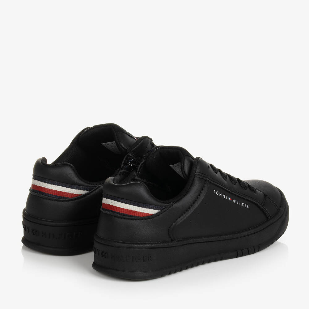 Tommy Hilfiger-Черные кроссовки из искусственной кожи | Childrensalon Outlet