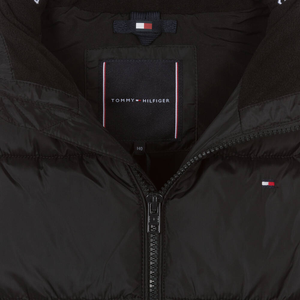 Tommy Hilfiger-Черный пуховый жилет для подростков | Childrensalon Outlet