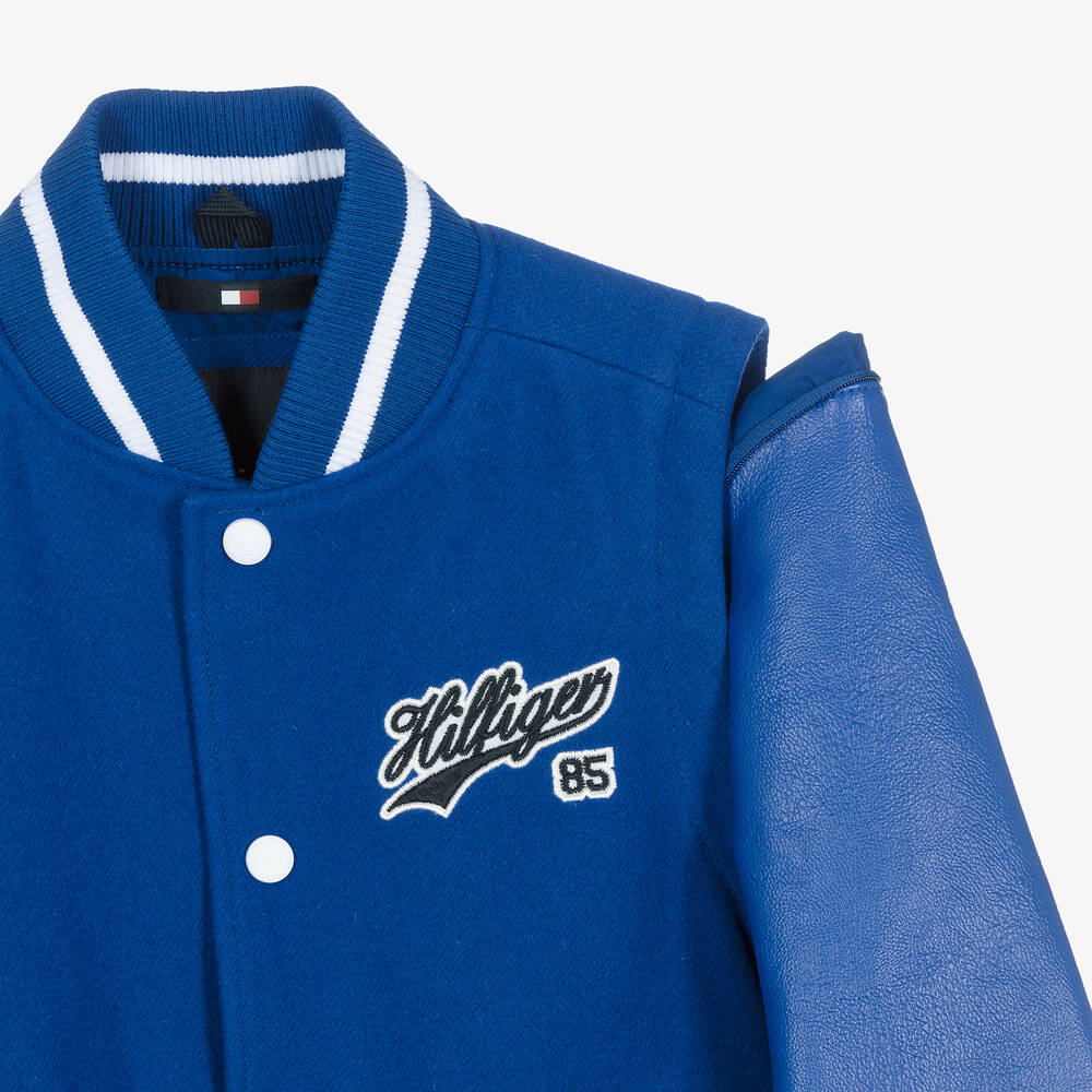 Tommy Hilfiger-جاكيت بومبر لون أزرق للمراهقين | Childrensalon Outlet