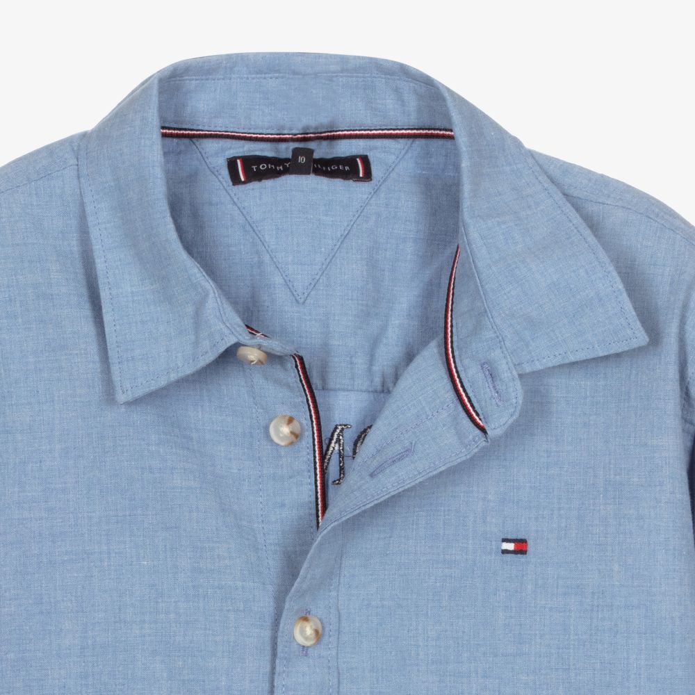 Tommy hilfiger chambray shirt on sale