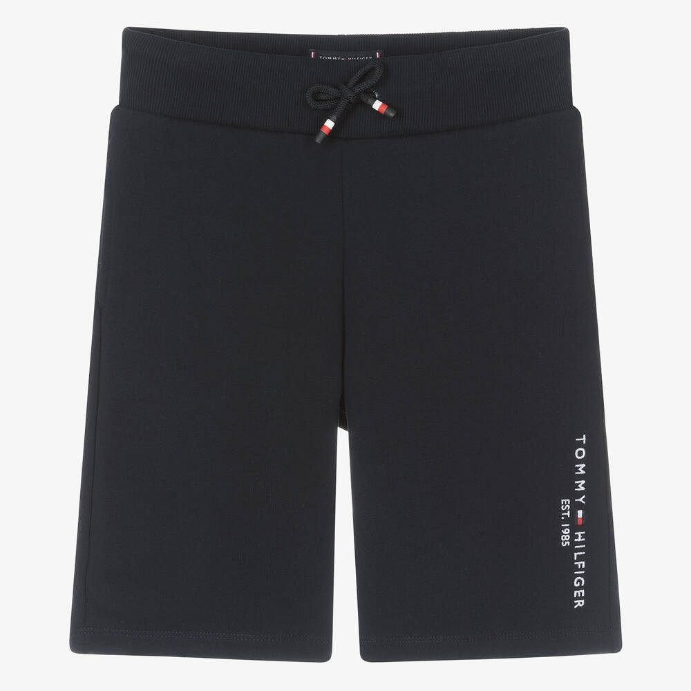 Tommy Hilfiger-Teen Boys Blue Cotton Jersey Shorts | Childrensalon Outlet