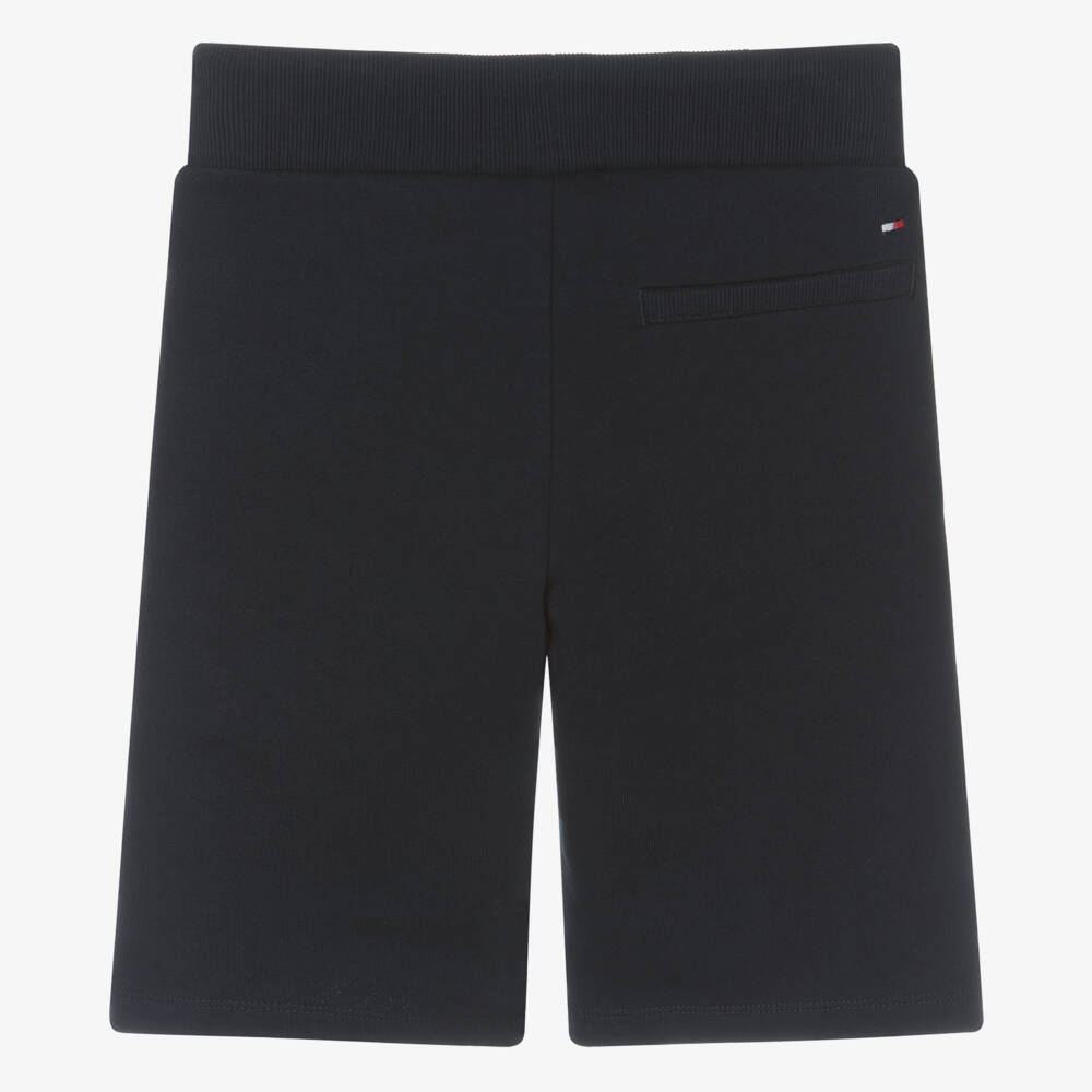Tommy Hilfiger-Teen Boys Blue Cotton Jersey Shorts | Childrensalon Outlet