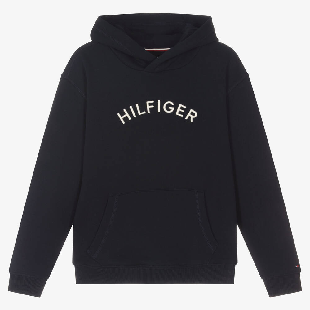 Tommy Hilfiger - Sweat à capuche bleu ado garçon | Childrensalon