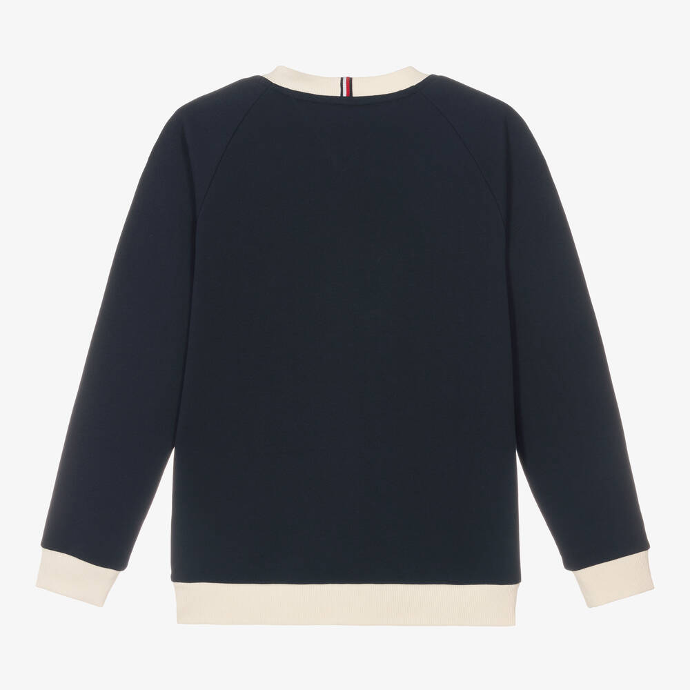 Tommy Hilfiger Teen Boys Blue Cotton Monogram Sweatshirt