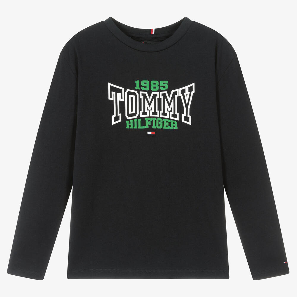 Tommy Hilfiger - Blaues Teen Baumwolloberteil | Childrensalon