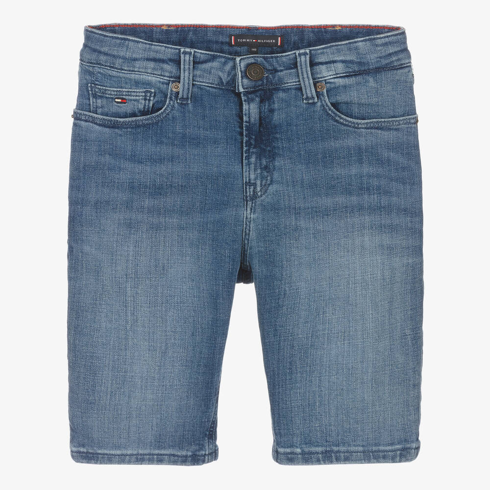 Tommy Hilfiger - Bermuda slim en jean ado garçon | Childrensalon