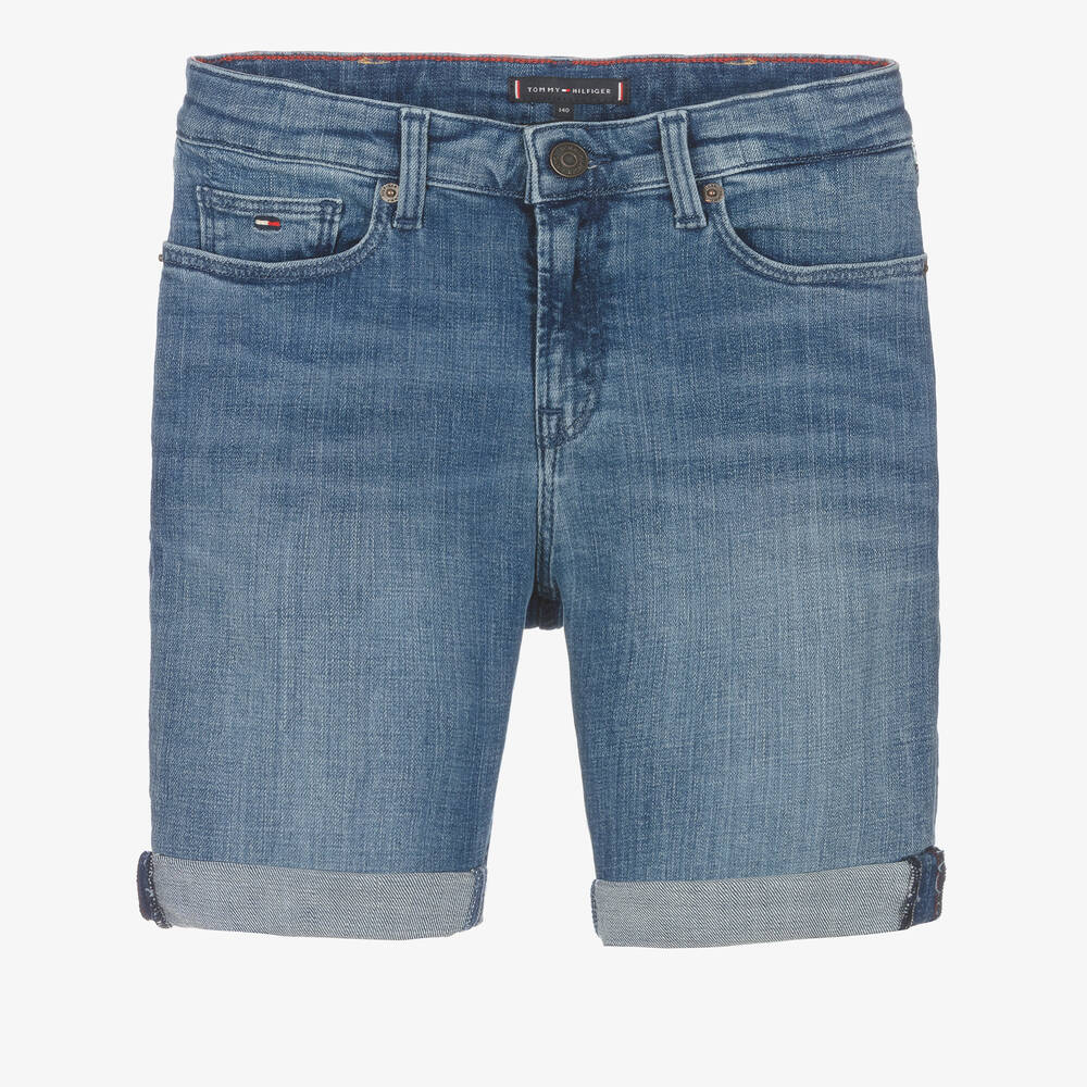 Tommy Hilfiger Bermuda slim en jean ado gar on