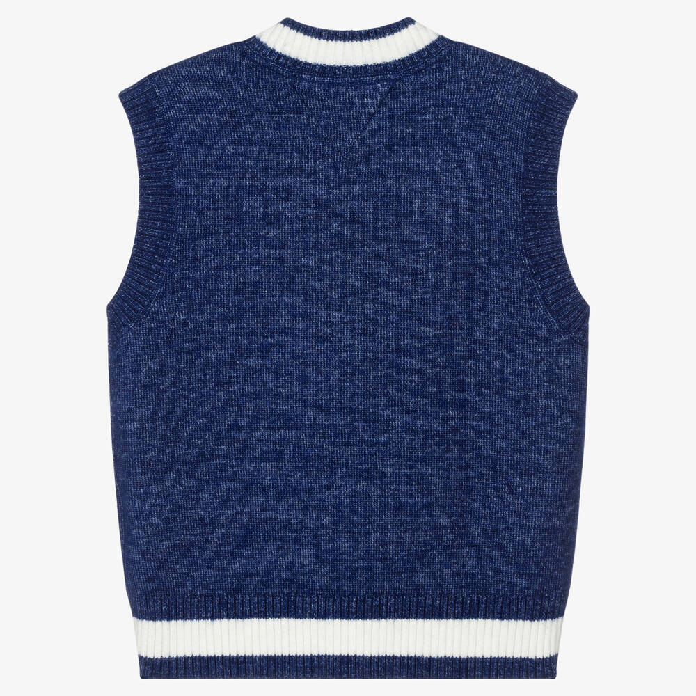Tommy Hilfiger-Синяя спортивная трикотажная майка | Childrensalon Outlet
