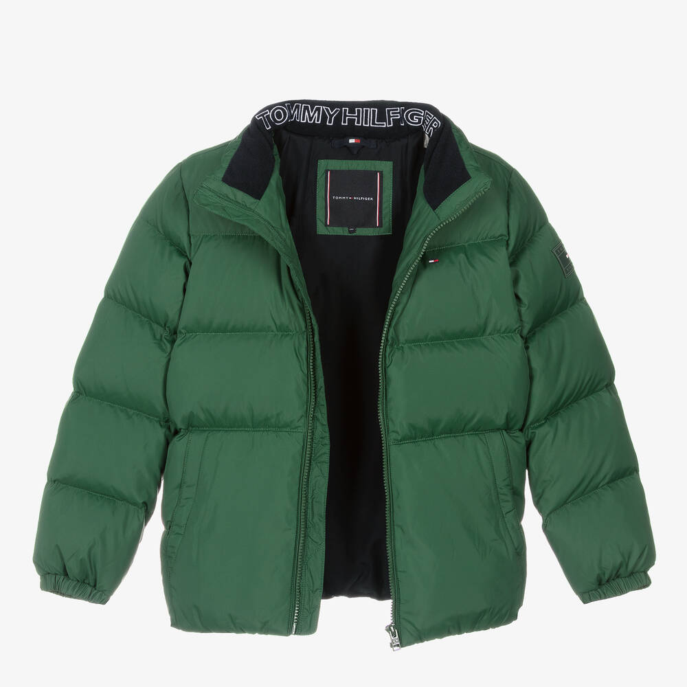 Tommy Hilfiger-Зеленый пуховик для подростков | Childrensalon Outlet