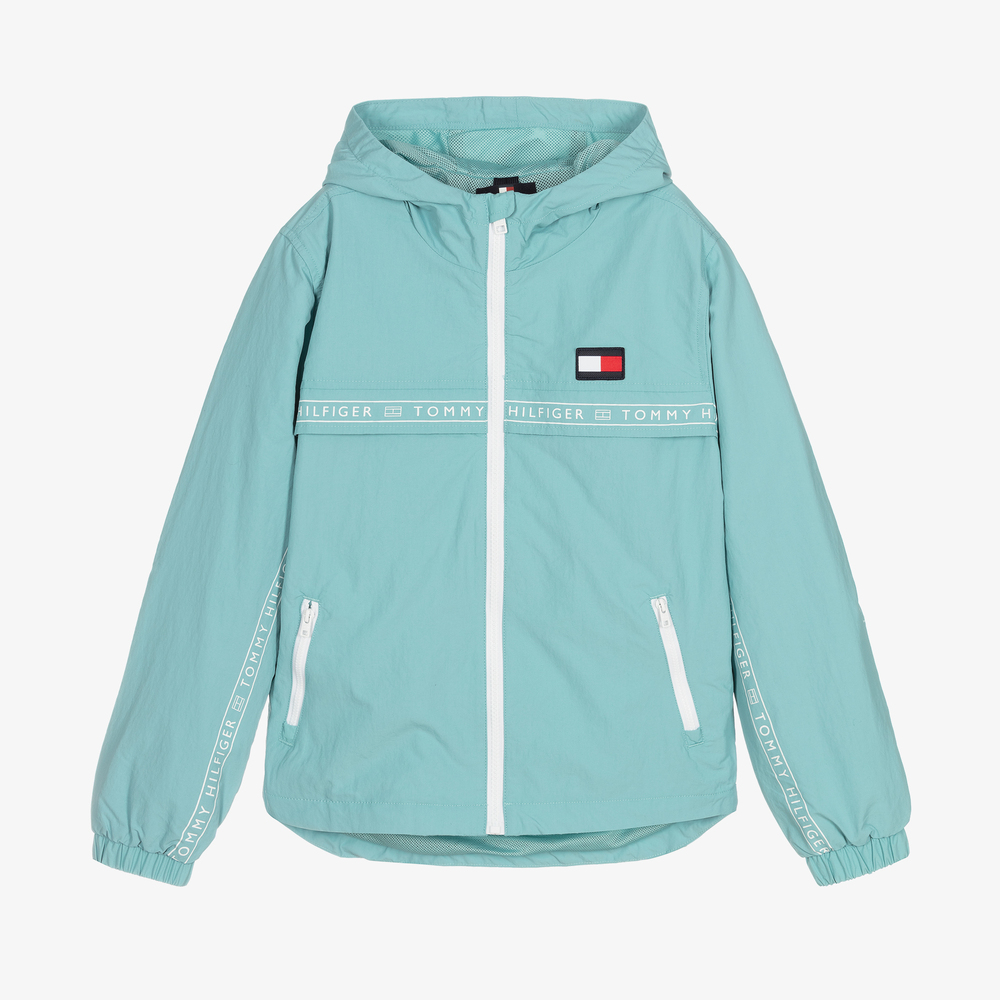 Tommy Hilfiger - Blouson vert Ado garçon | Childrensalon