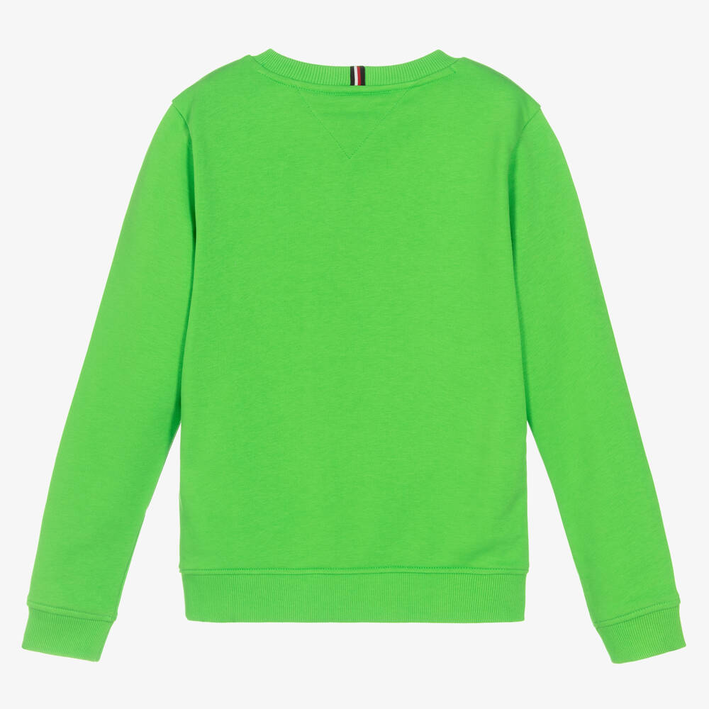 Green tommy store hilfiger sweatshirt