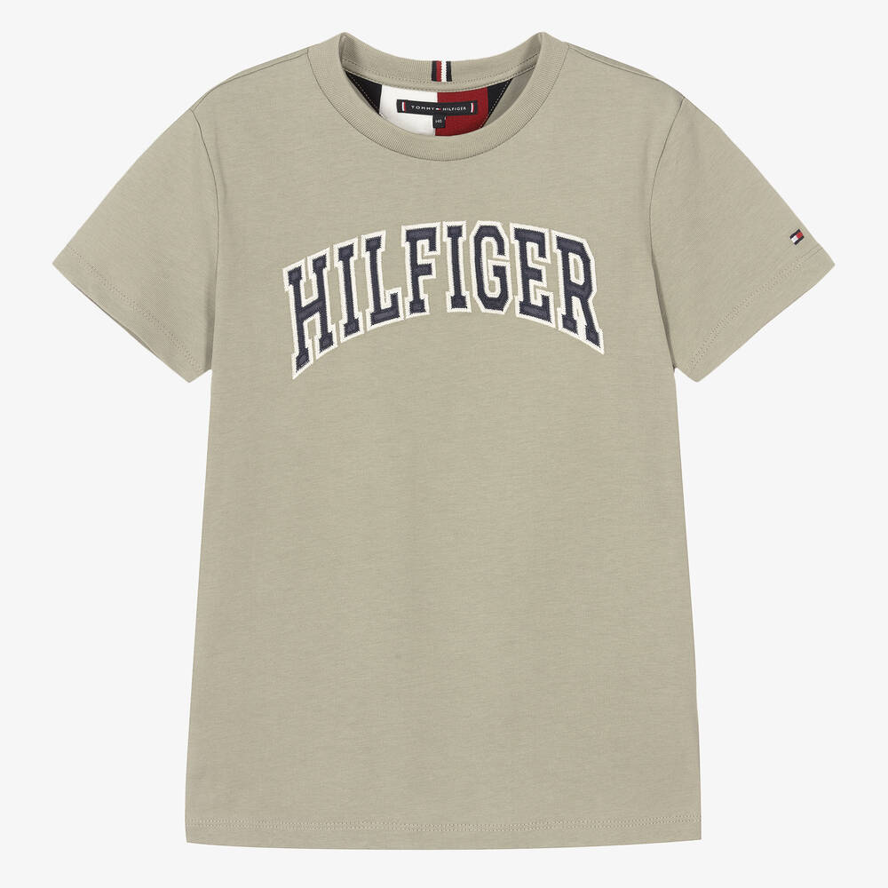 Tommy Hilfiger-Зеленая футболка для мальчиков | Childrensalon Outlet