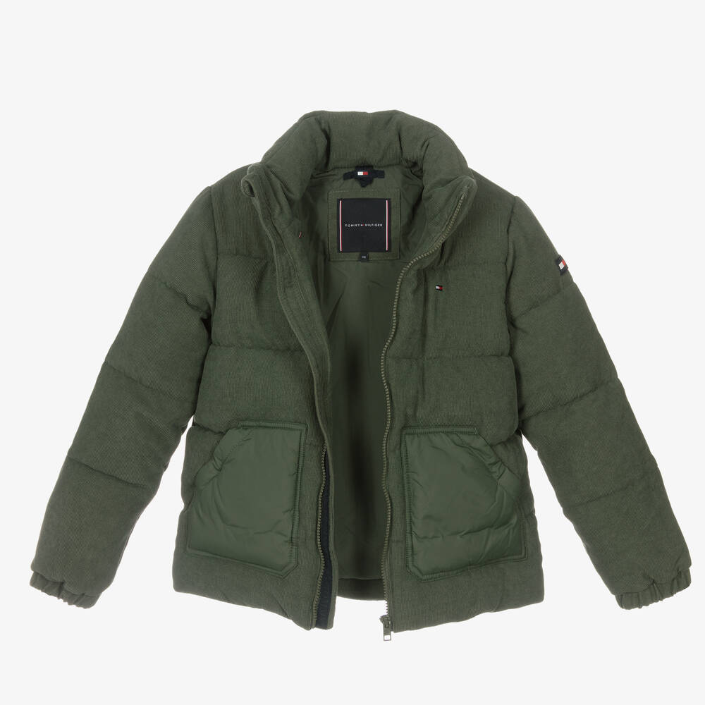 Tommy Hilfiger-Зеленый пуховик для подростков | Childrensalon Outlet
