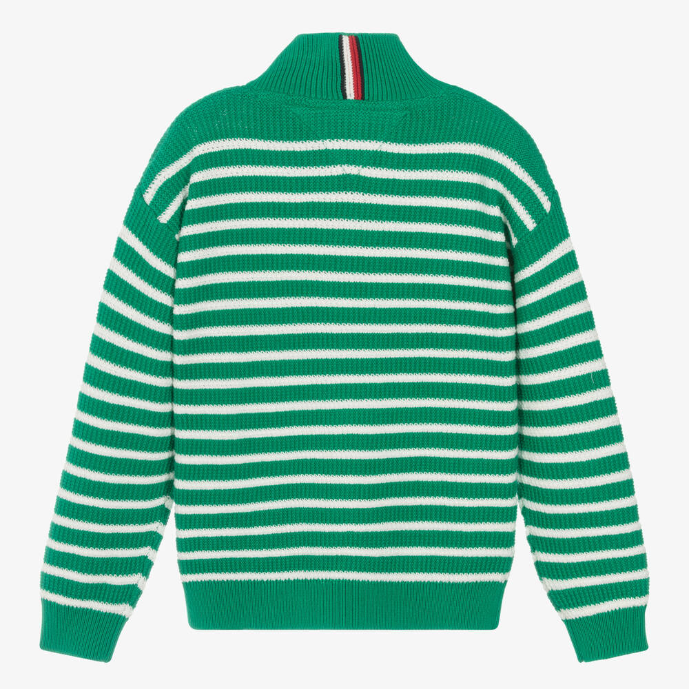 Tommy hilfiger sweater green discount