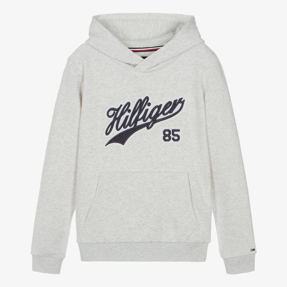 Sweat a capuche gris tommy hilfiger online