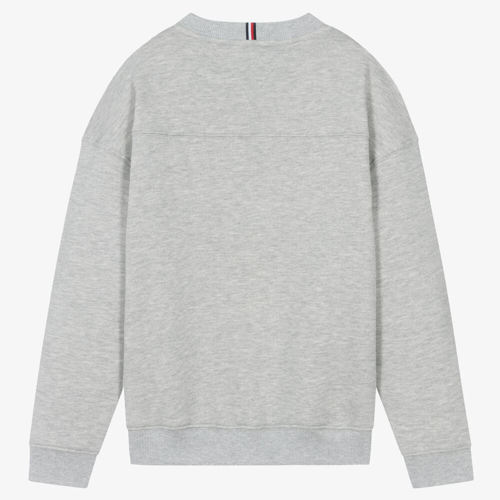 Tommy Hilfiger-Серый хлопковый свитшот | Childrensalon Outlet