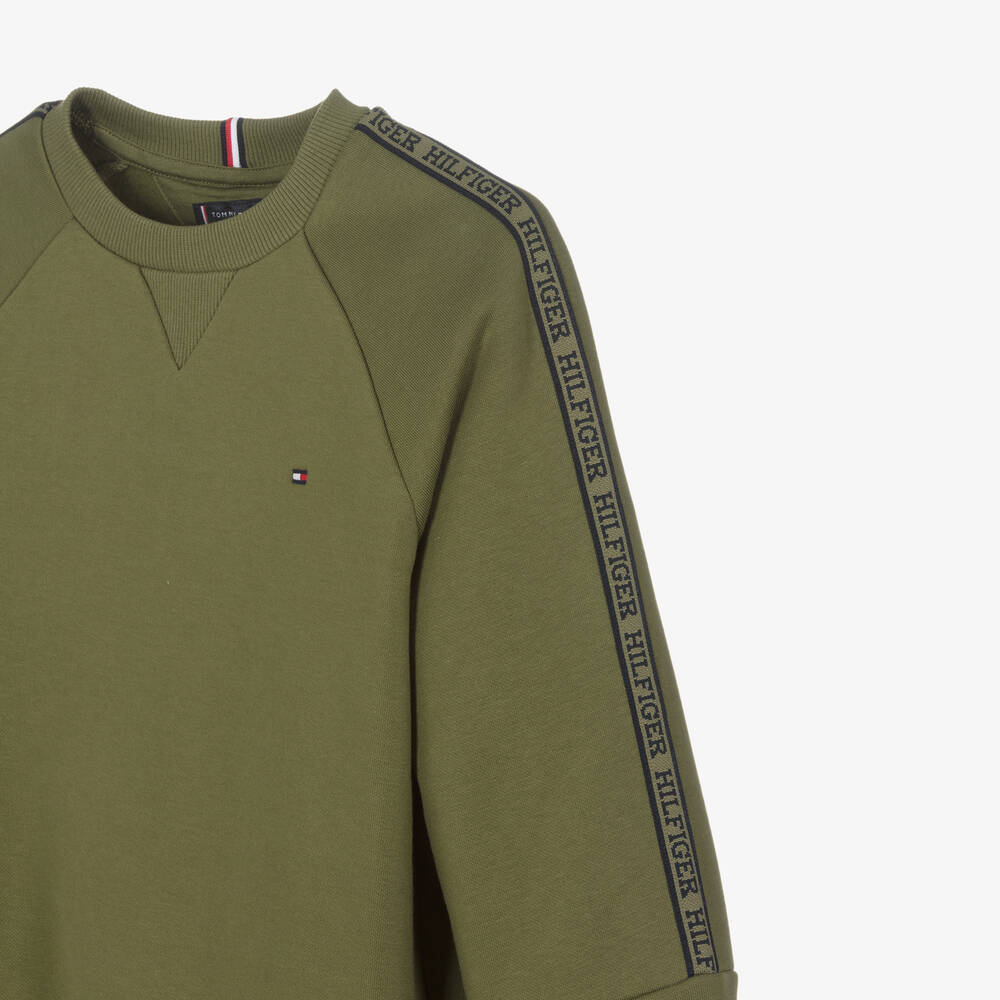 Tommy hilfiger khaki sweatshirt outlet