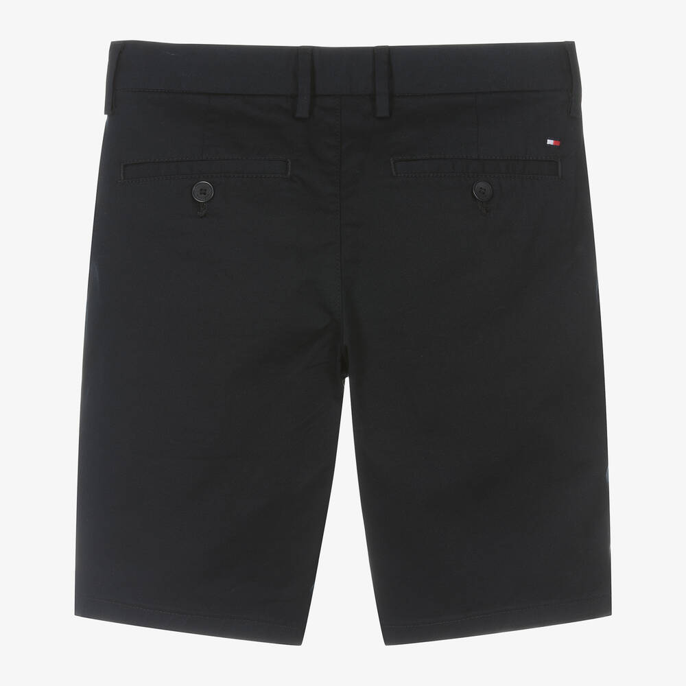 Tommy Hilfiger Short chino bleu marine en coton ado