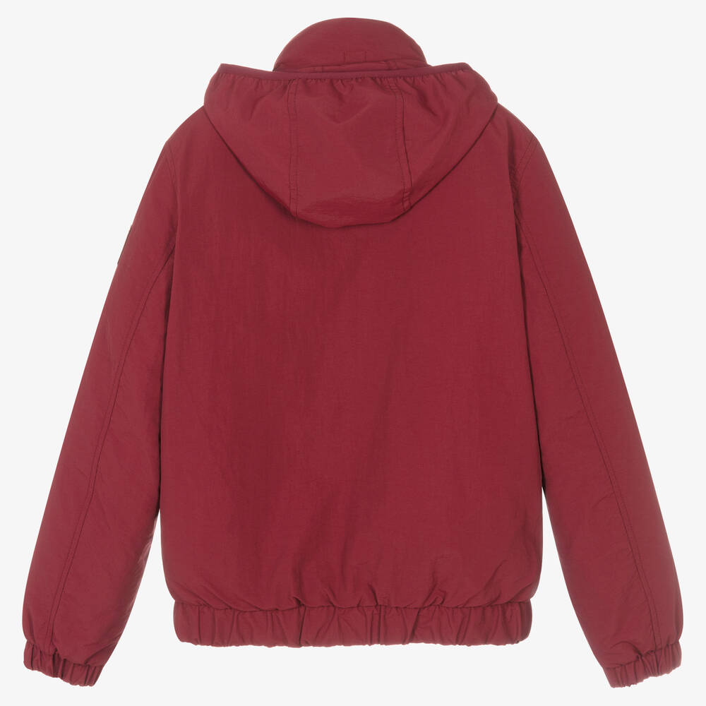 Tommy Hilfiger-Teen Boys Red Padded Jacket | Childrensalon Outlet