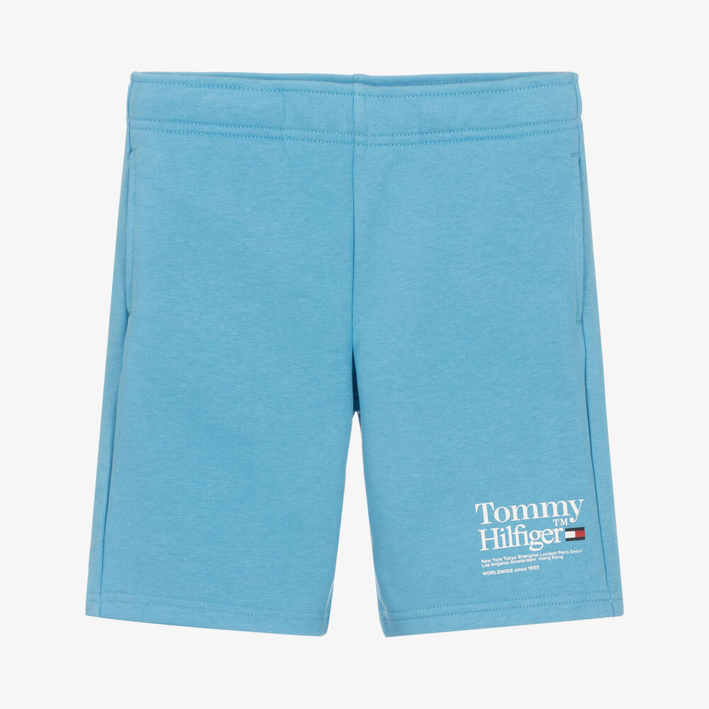 Tommy Hilfiger - Himmelblaue Teen Baumwollshorts | Childrensalon