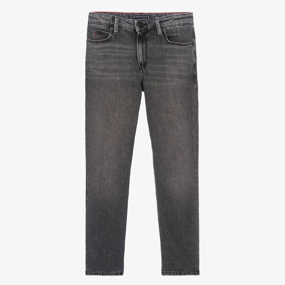 Tommy Hilfiger - Teen Boys Washed Black Denim Jeans | Childrensalon