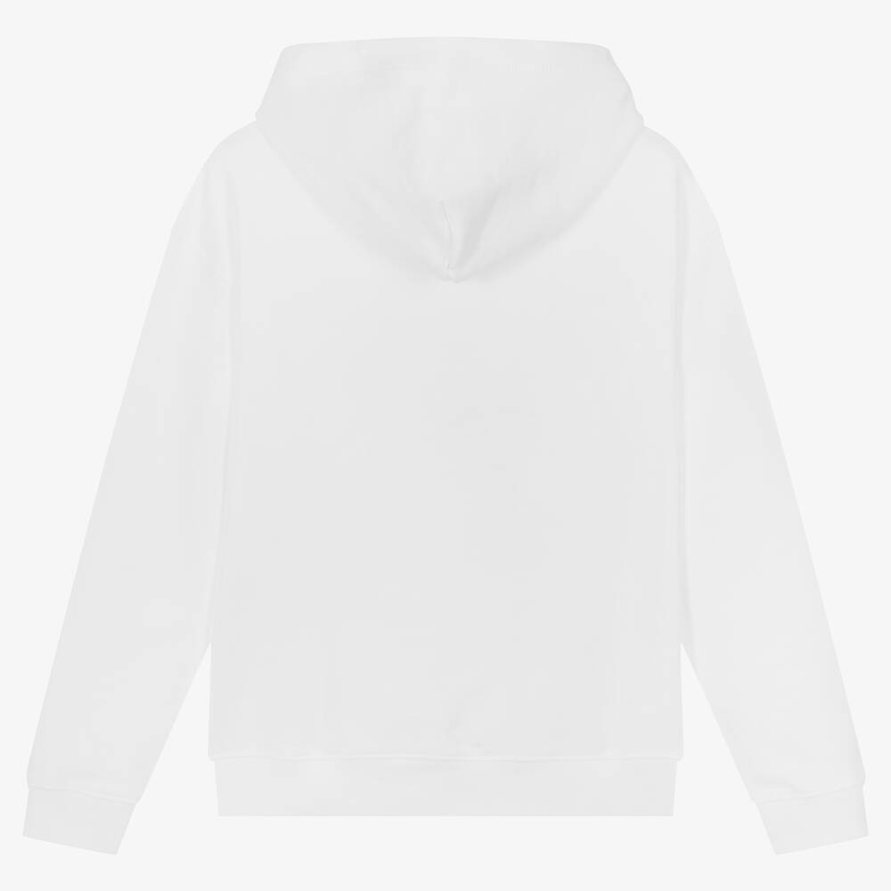 Tommy Hilfiger-توب هودي تينز ولادي قطن لون أبيض | Childrensalon Outlet