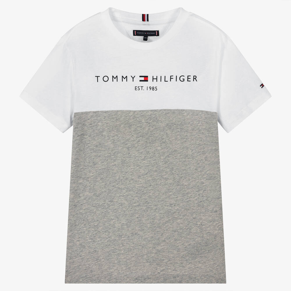 T shirt blanc tommy hilfiger clearance