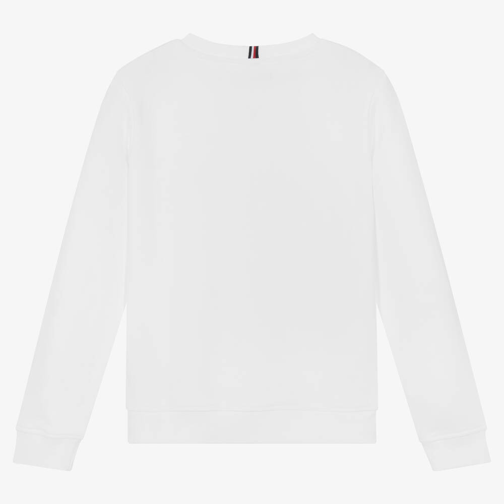 White hilfiger sweatshirt sales