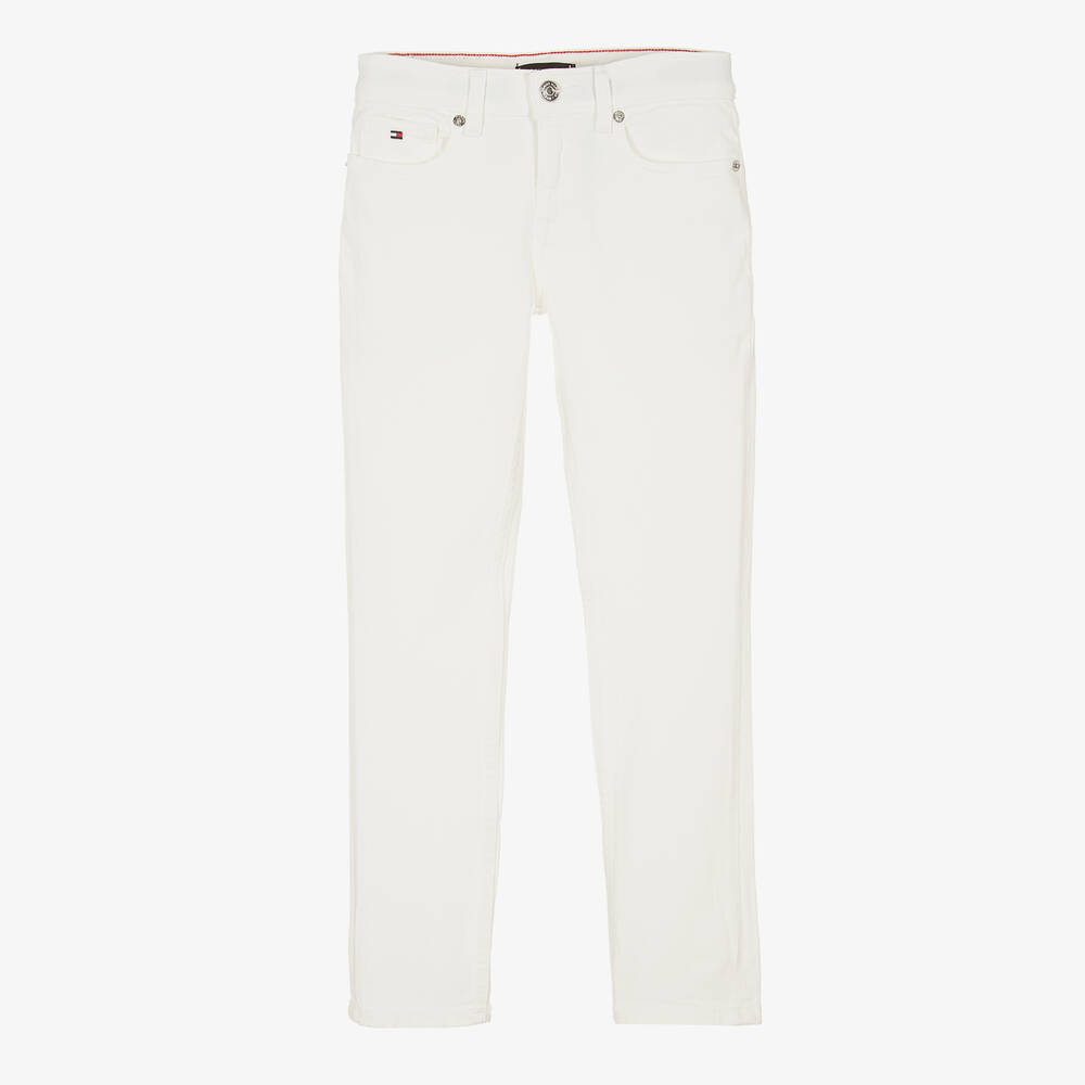 Tommy Hilfiger - Teen Boys White Scanton Slim Fit Jeans | Childrensalon