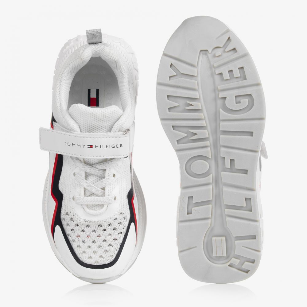 Tommy Hilfiger-Белые кроссовки для мальчиков-подростков | Childrensalon Outlet