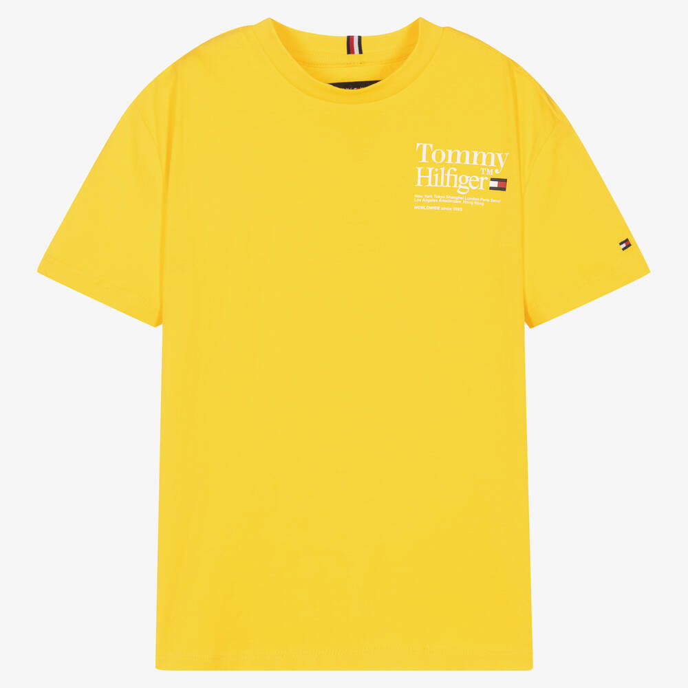 Tee shirt sale tommy jaune