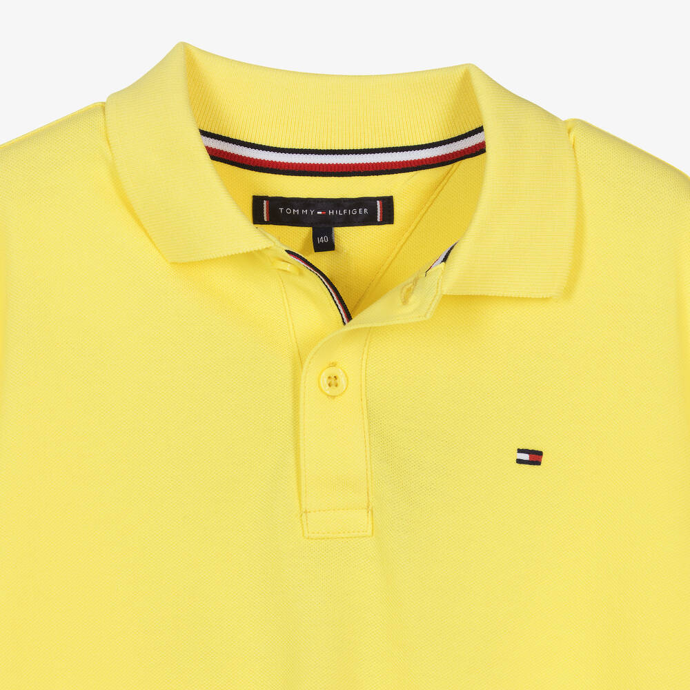 Tommy hilfiger polo shirt yellow discount