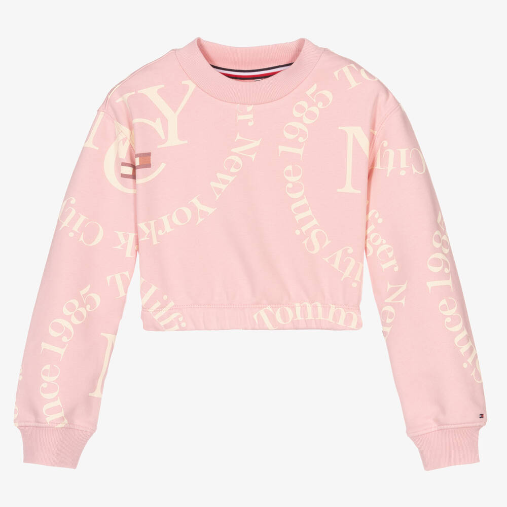 Tommy Hilfiger - Teen Girl Pink Logo Sweatshirt | Childrensalon