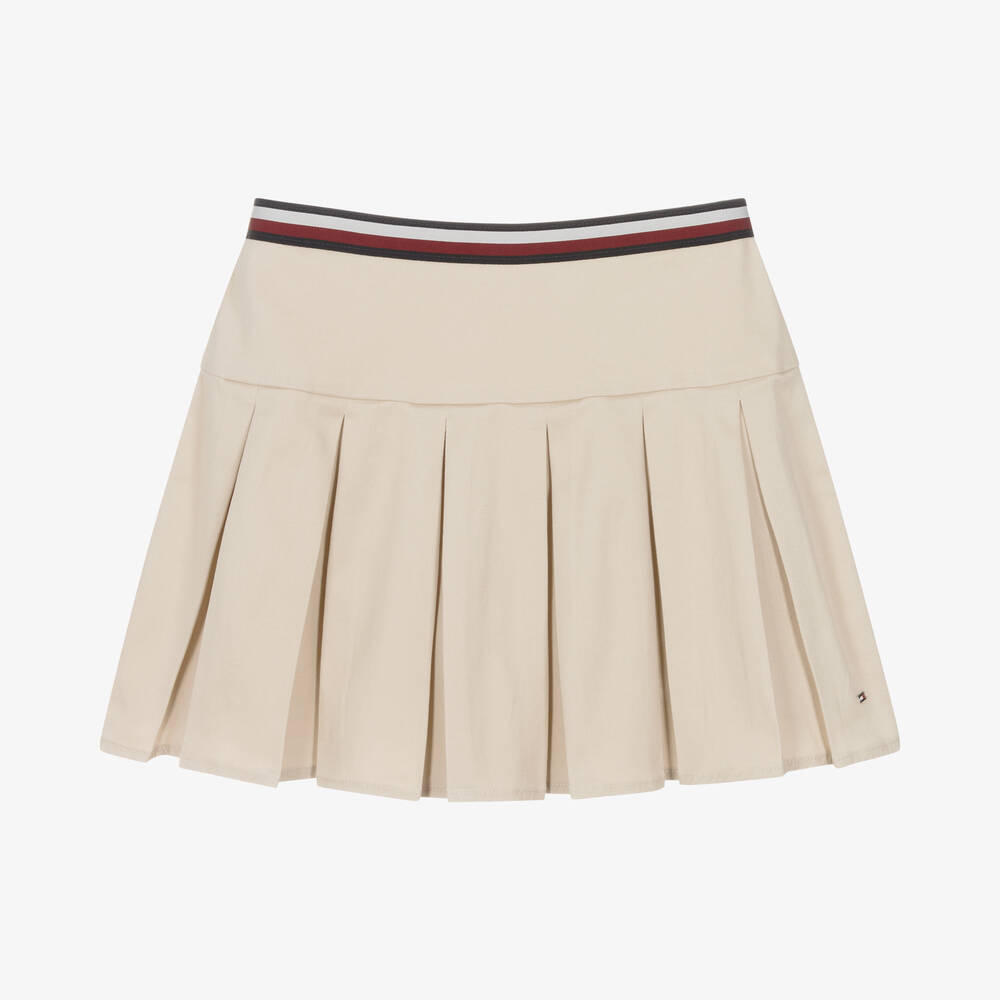 Tommy Hilfiger - Jupe plissée beige Ado fille | Childrensalon